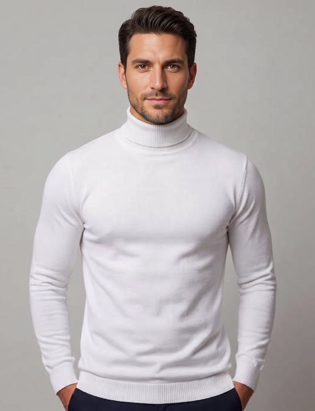 Suéter Regular Fit Cuello Alto