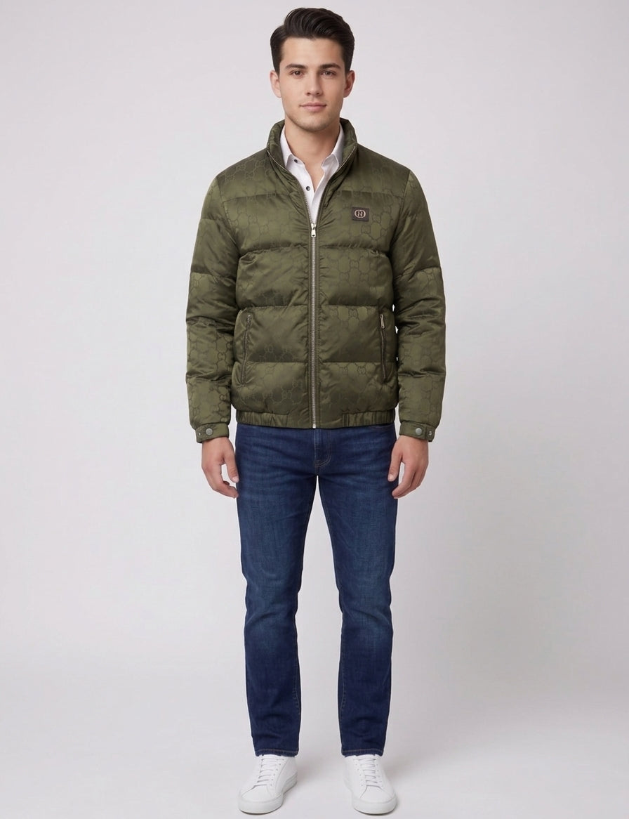 Chamarra Puffer Jacquard