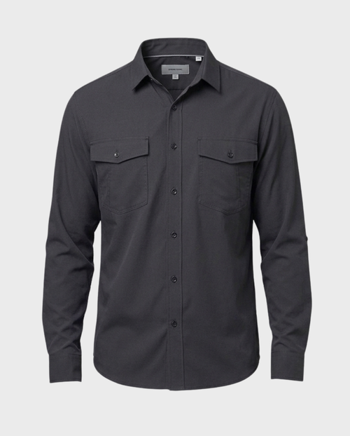 Camisa Casual Bolsillos Pecho
