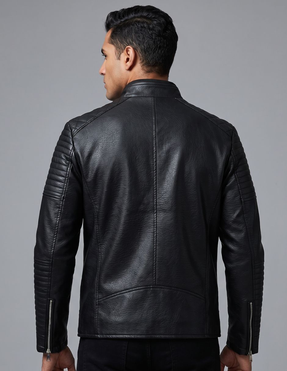 Chamarra Biker Fit Estructurada
