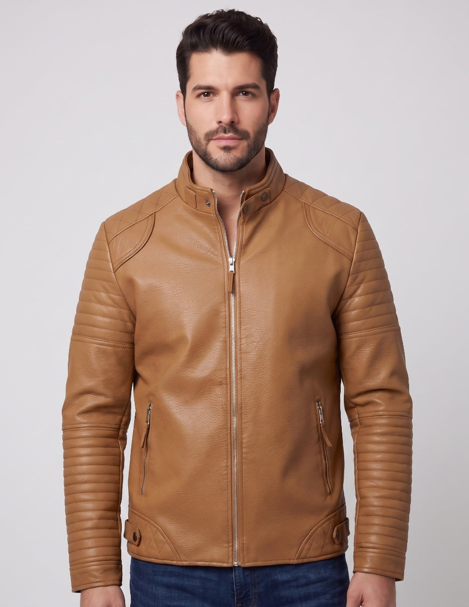 Chamarra Biker Fit Estructurada
