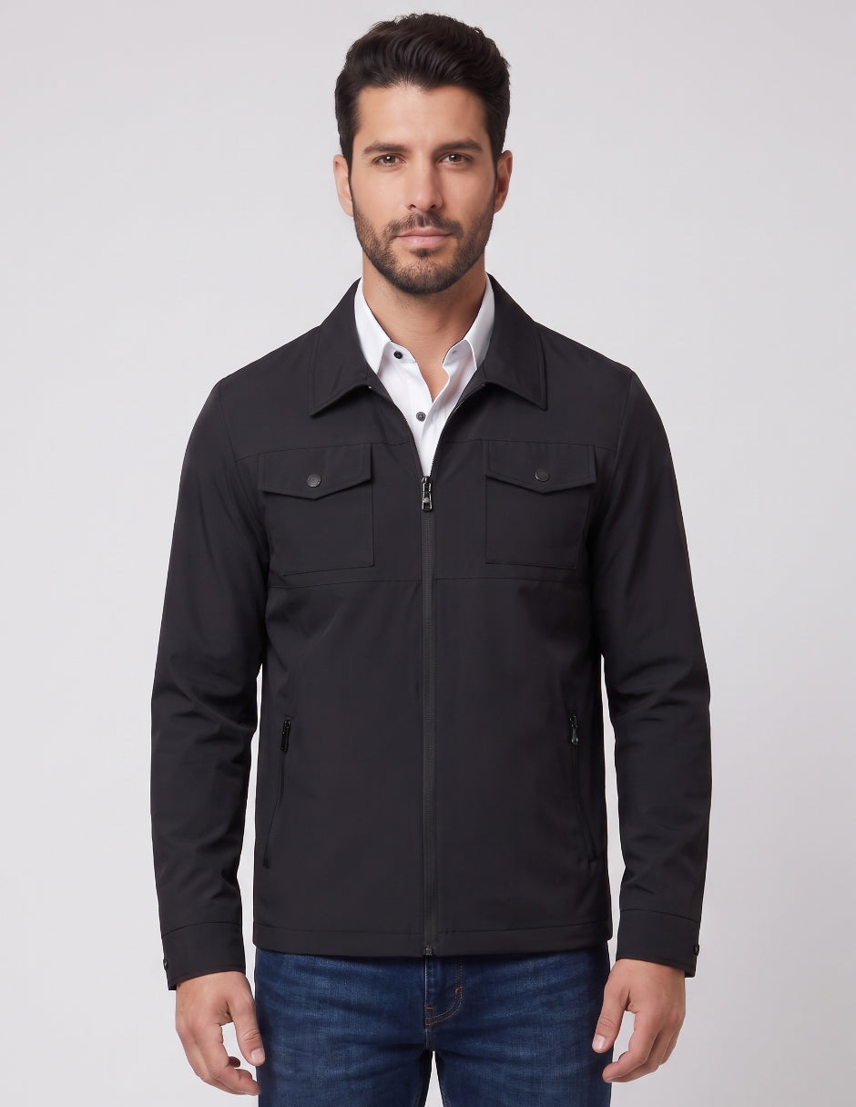 Chamarra Ligera Cuello Camisero