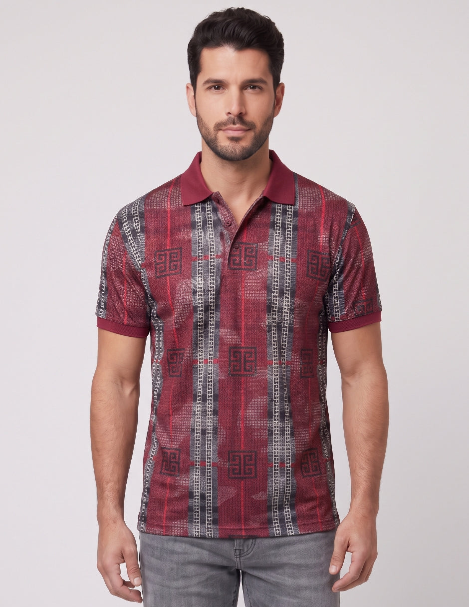 Polo Estampado Geométrico