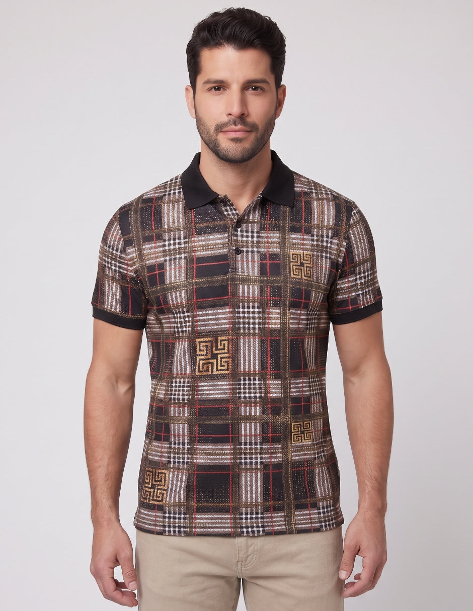 Polo Estampado Geométrico