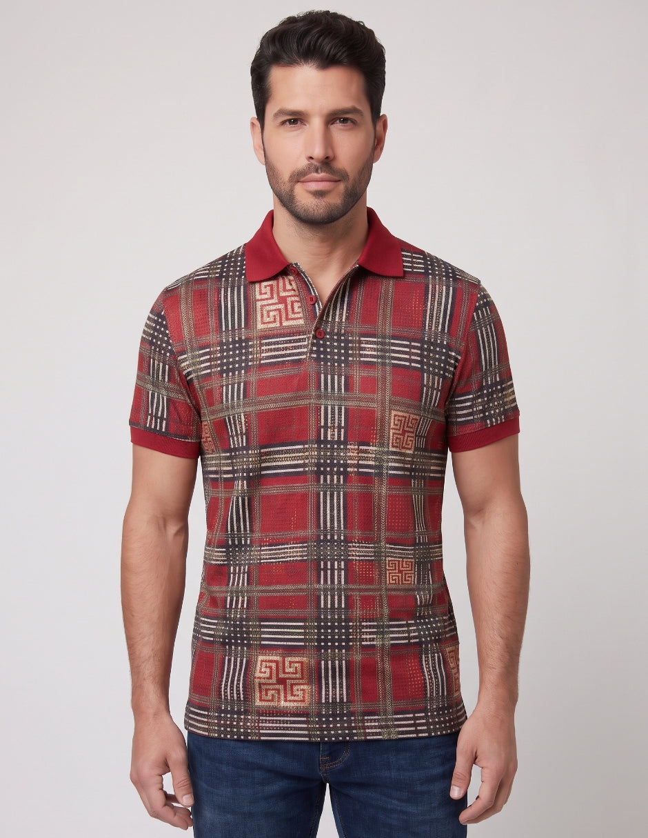 Polo Estampado Geométrico