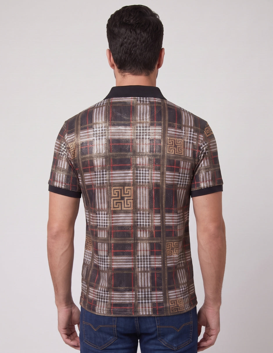 Polo Estampado Geométrico