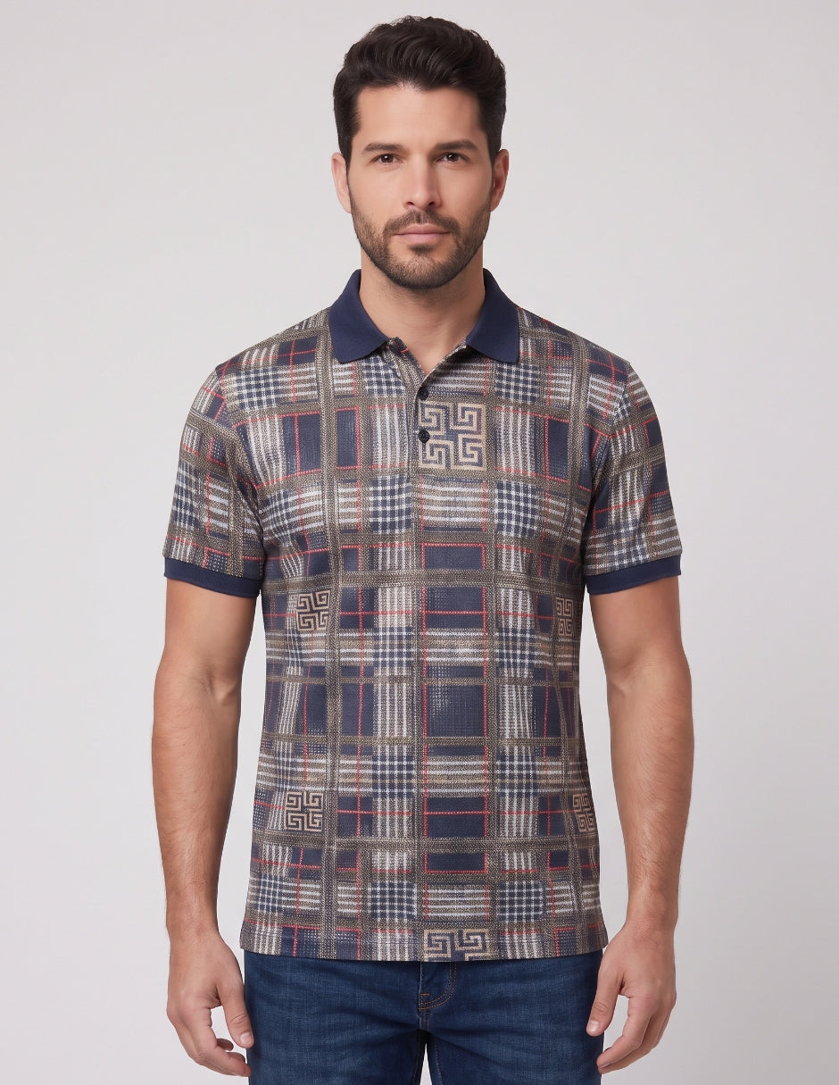 Polo Estampado Geométrico