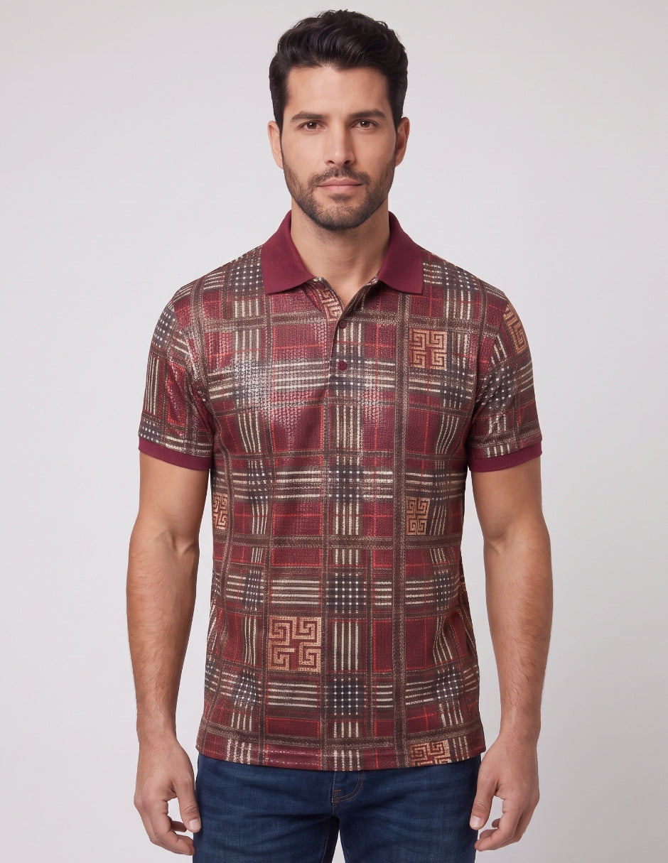 Polo Estampado Geométrico