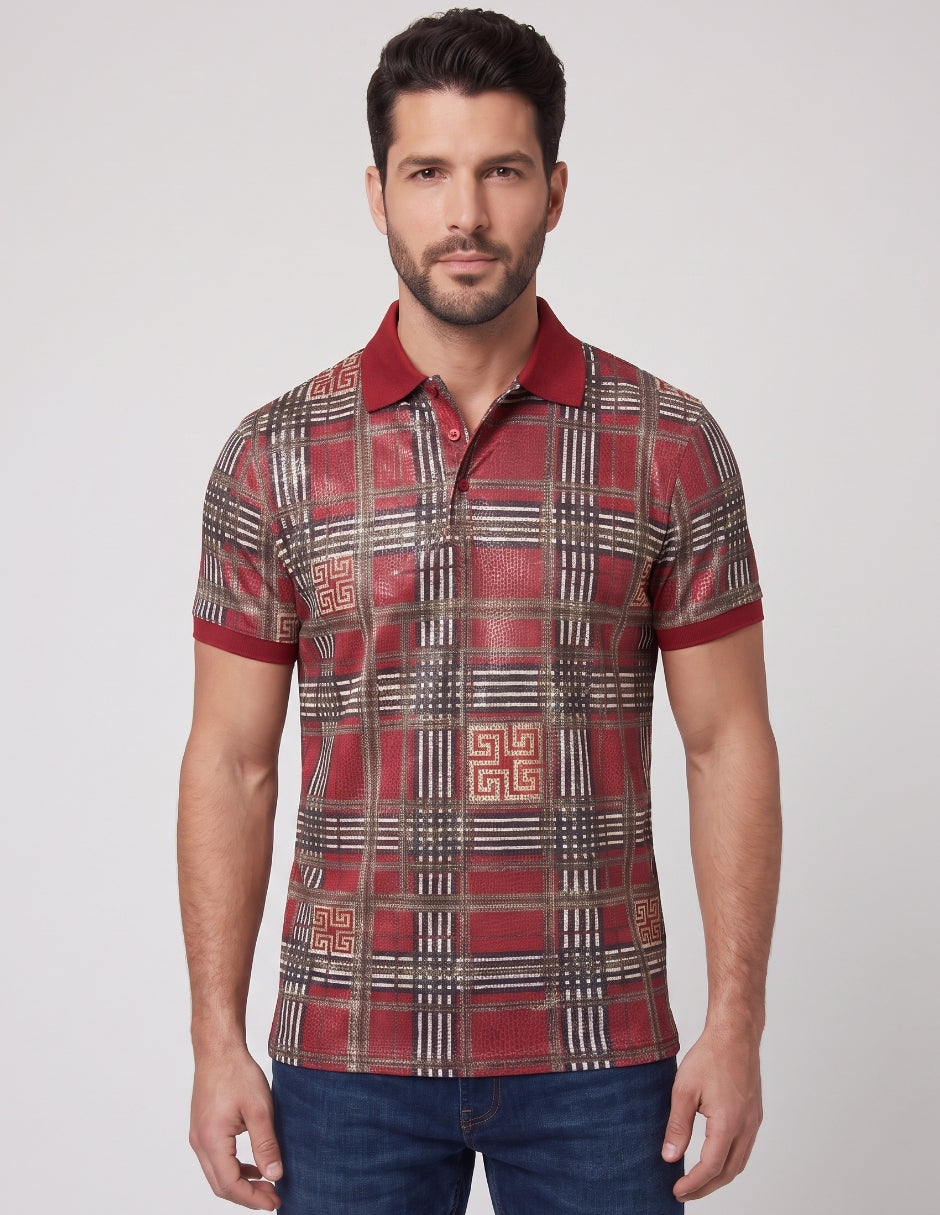Polo Estampado Geométrico