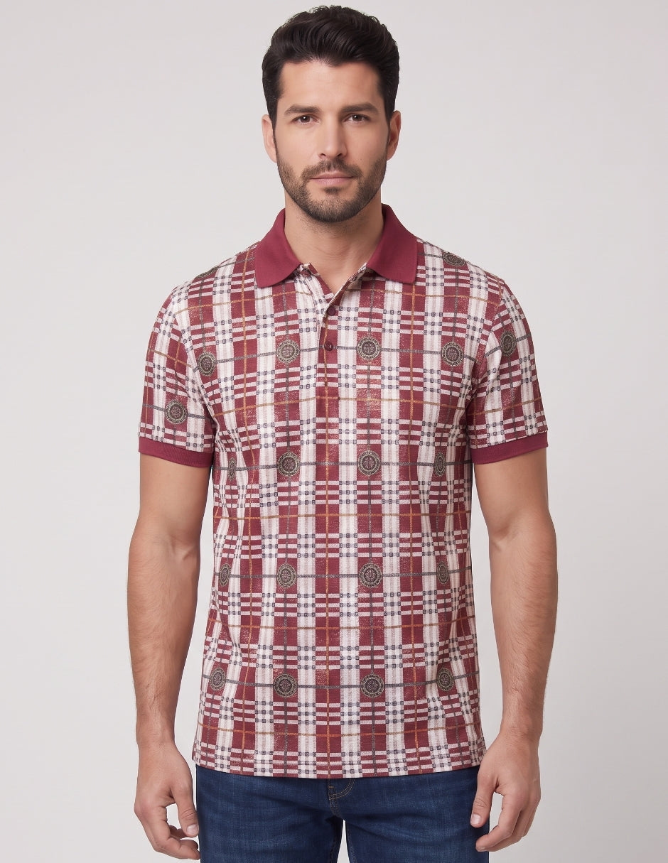 Polo Estampado Geométrico