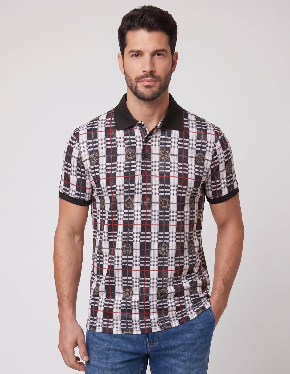 Polo Estampado Geométrico