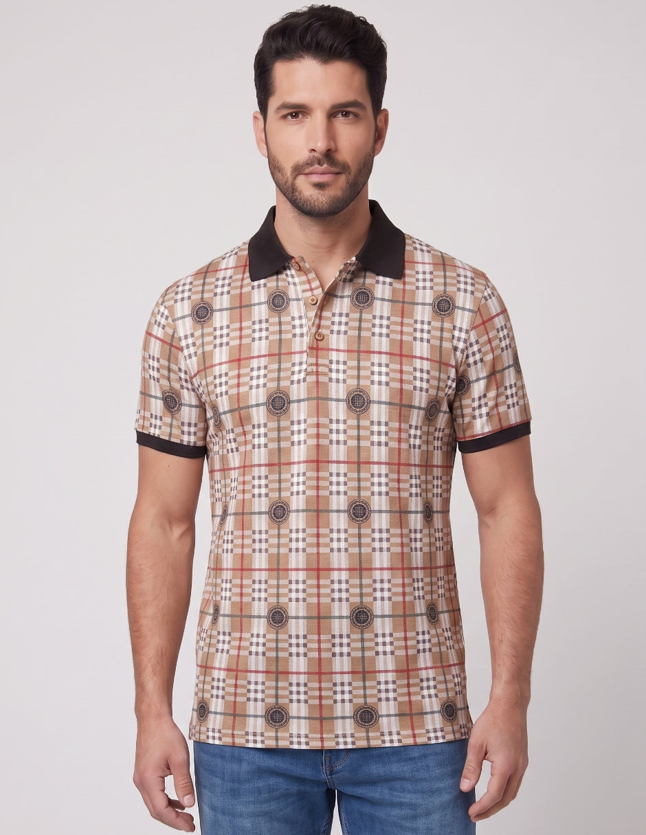 Polo Estampado Geométrico