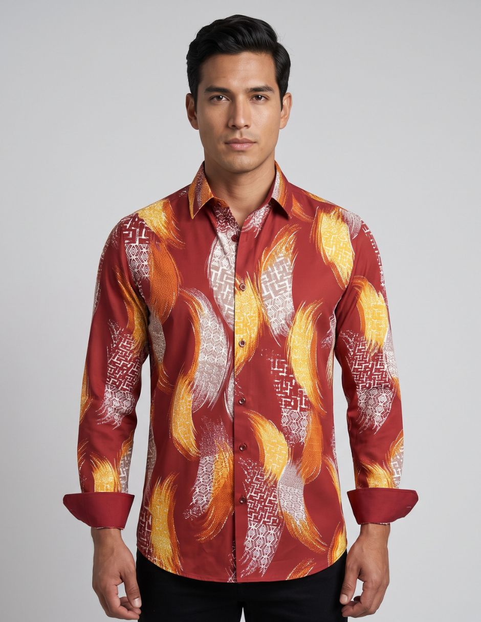 Camisa Fluida Detalles Metalizados