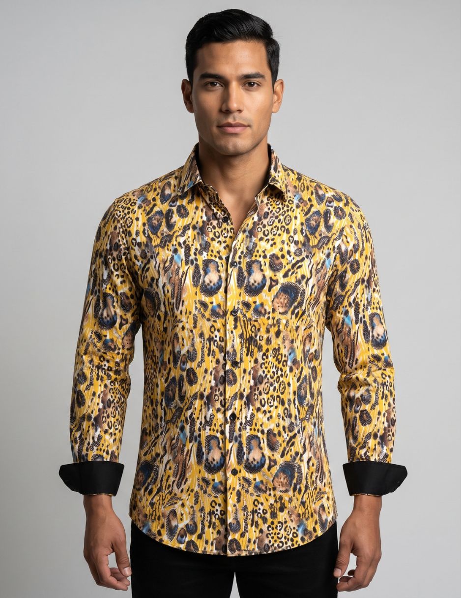 Camisa Fluida Detalles Metalizados