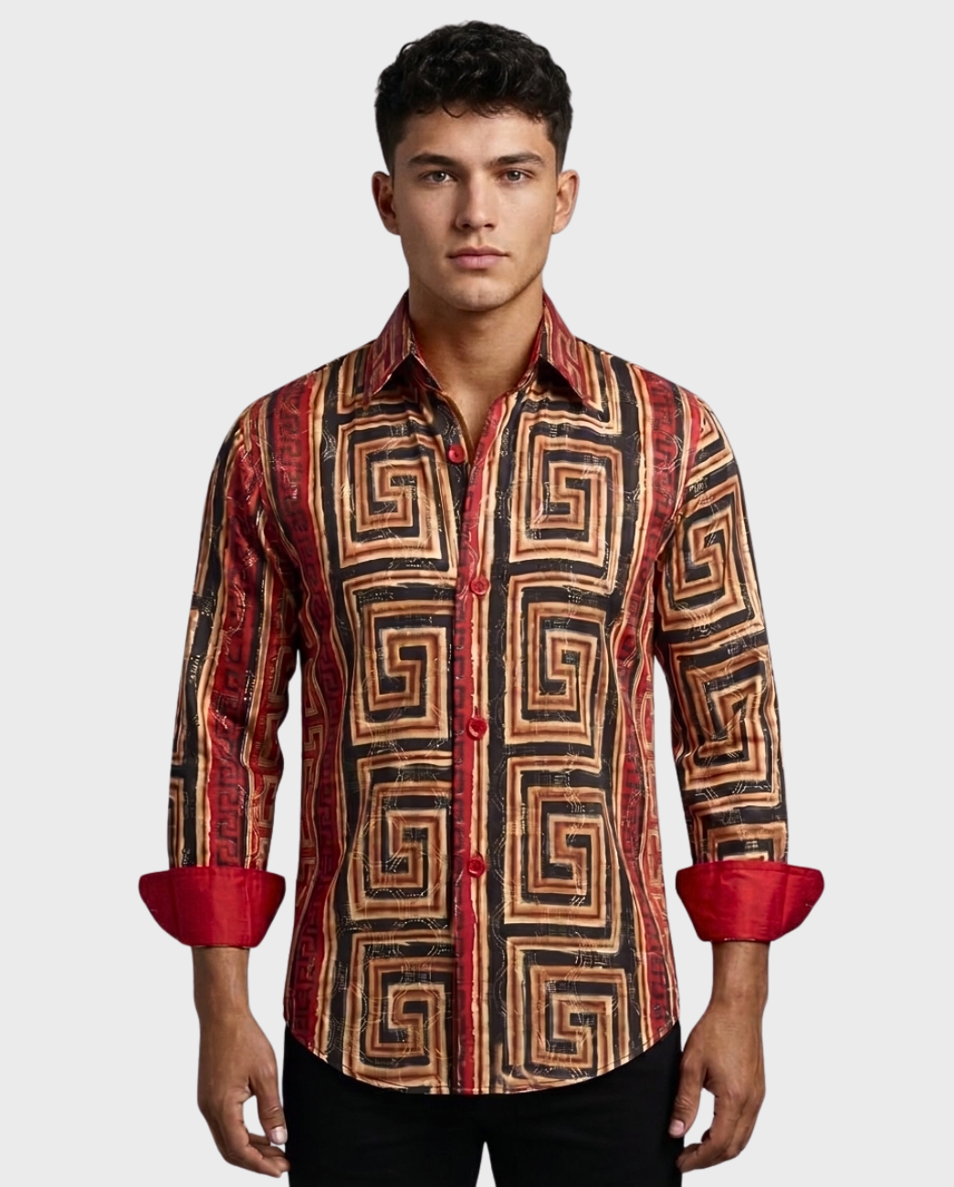 Camisa Estampado Greca