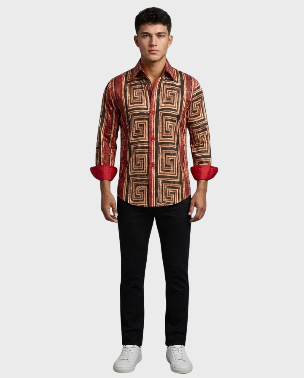 Camisa Estampado Greca