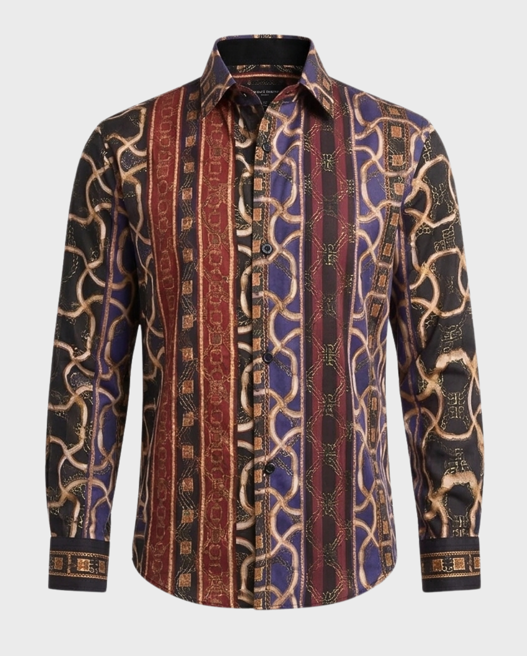 Camisa Satinada Estilo Baroque