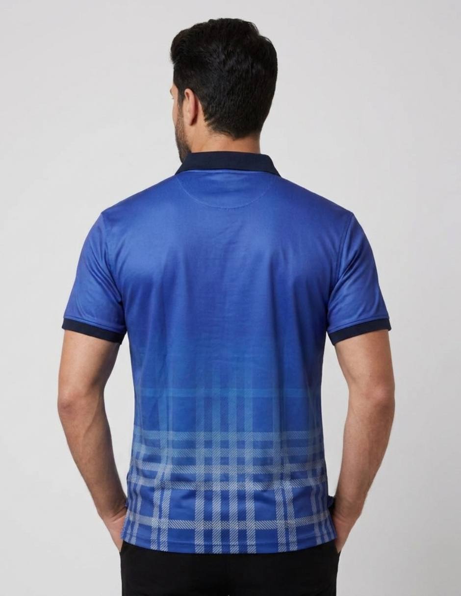 Polo Cuadros Degradados