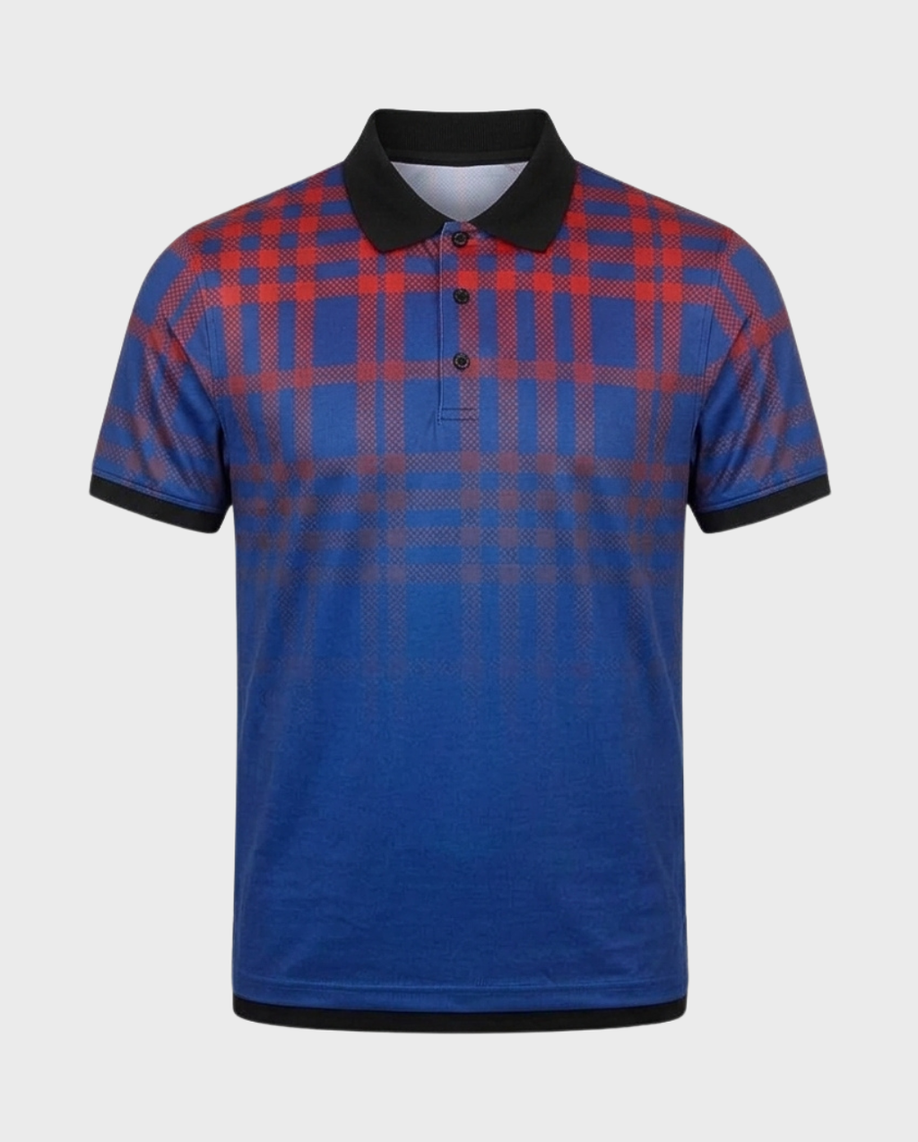 Playera Polo Cuadros Degradados