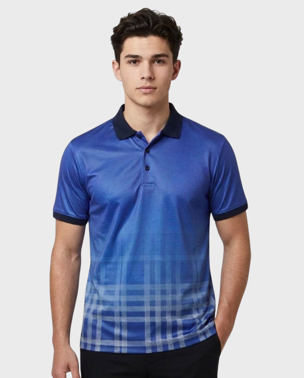 Polo Cuadros Degradados