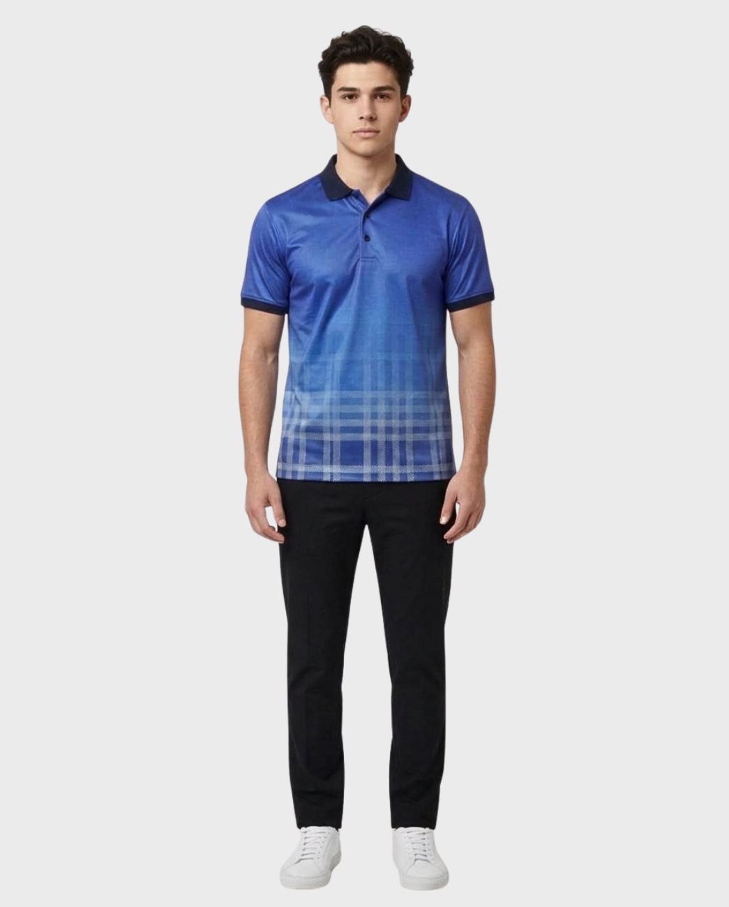 Polo Cuadros Degradados