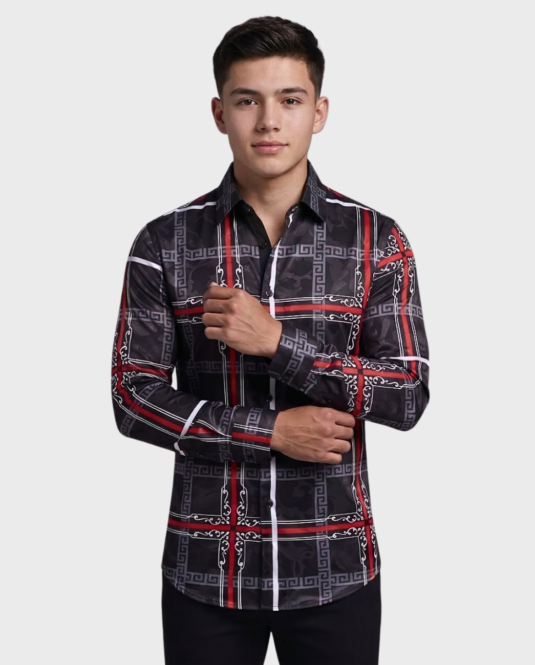 Camisa Estampado Barroco Geométrico