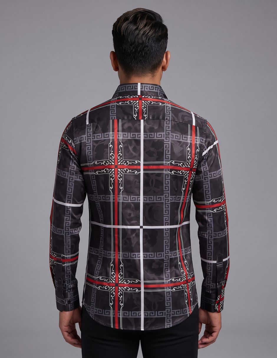 Camisa Estampado Barroco Geométrico