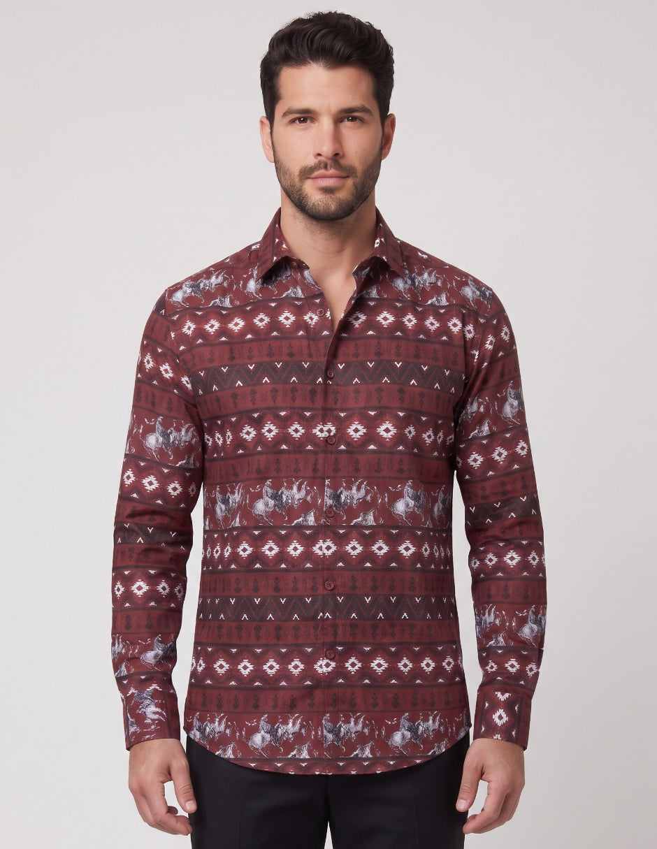 Camisa Estampado Étnico