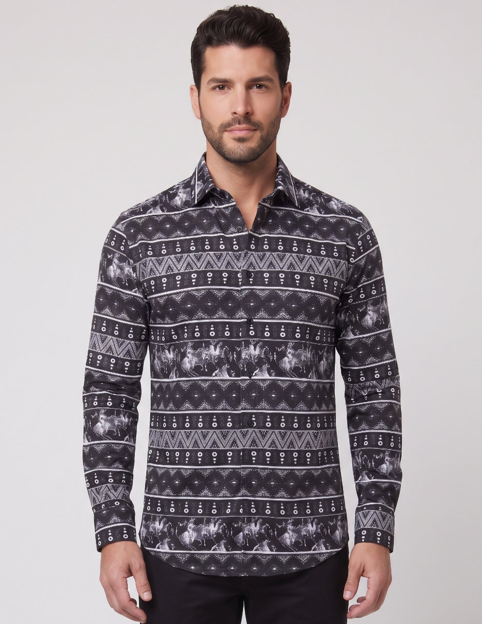 Camisa Estampado Étnico