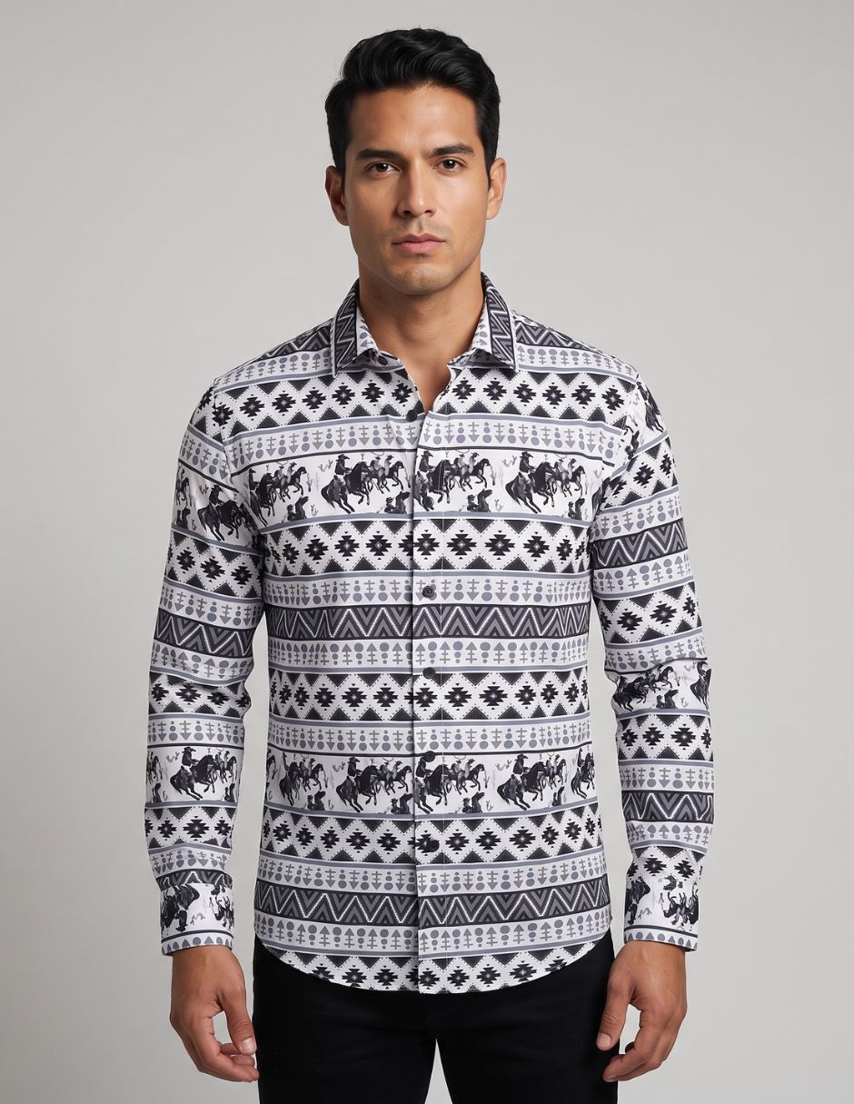 Camisa Estampado Étnico