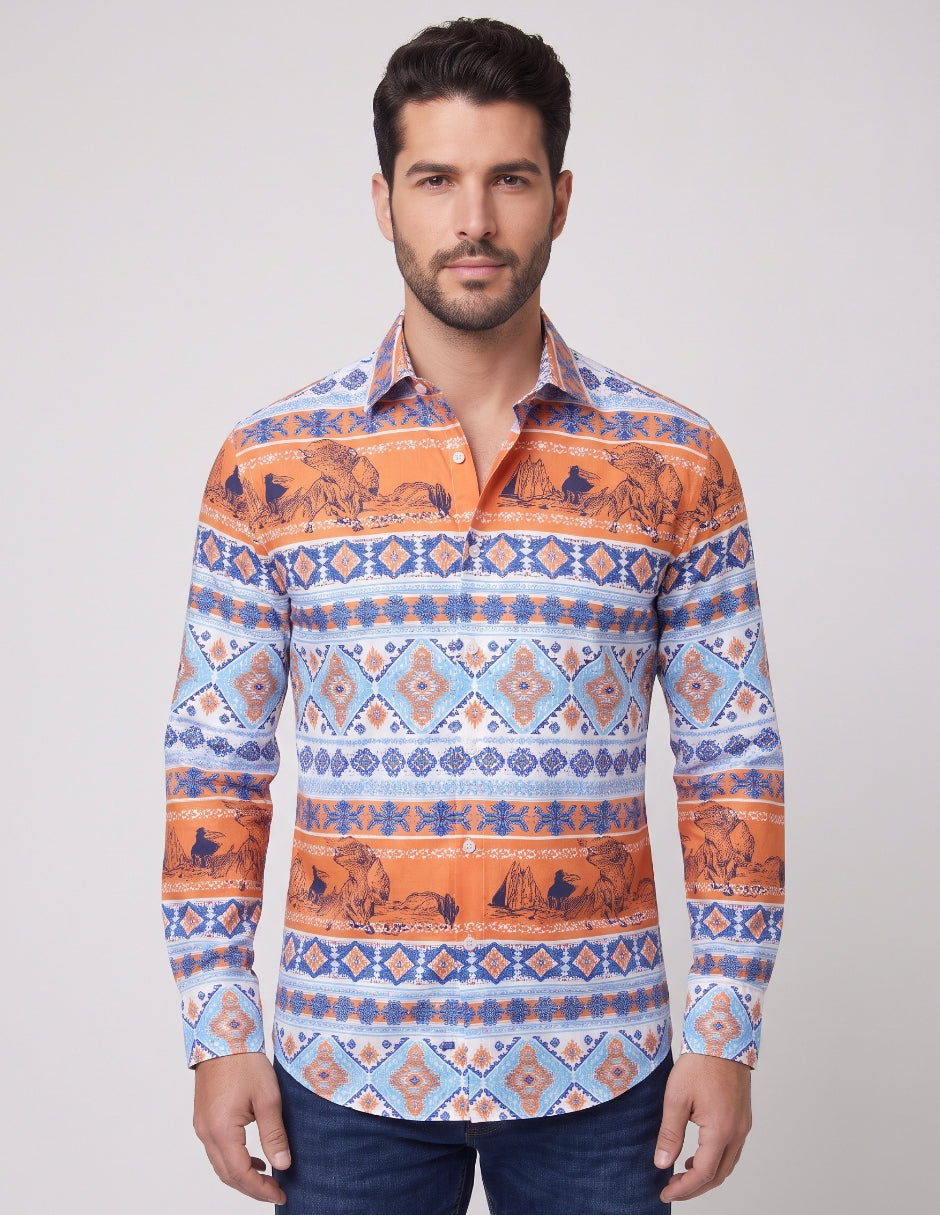 Camisa Estampado Étnico