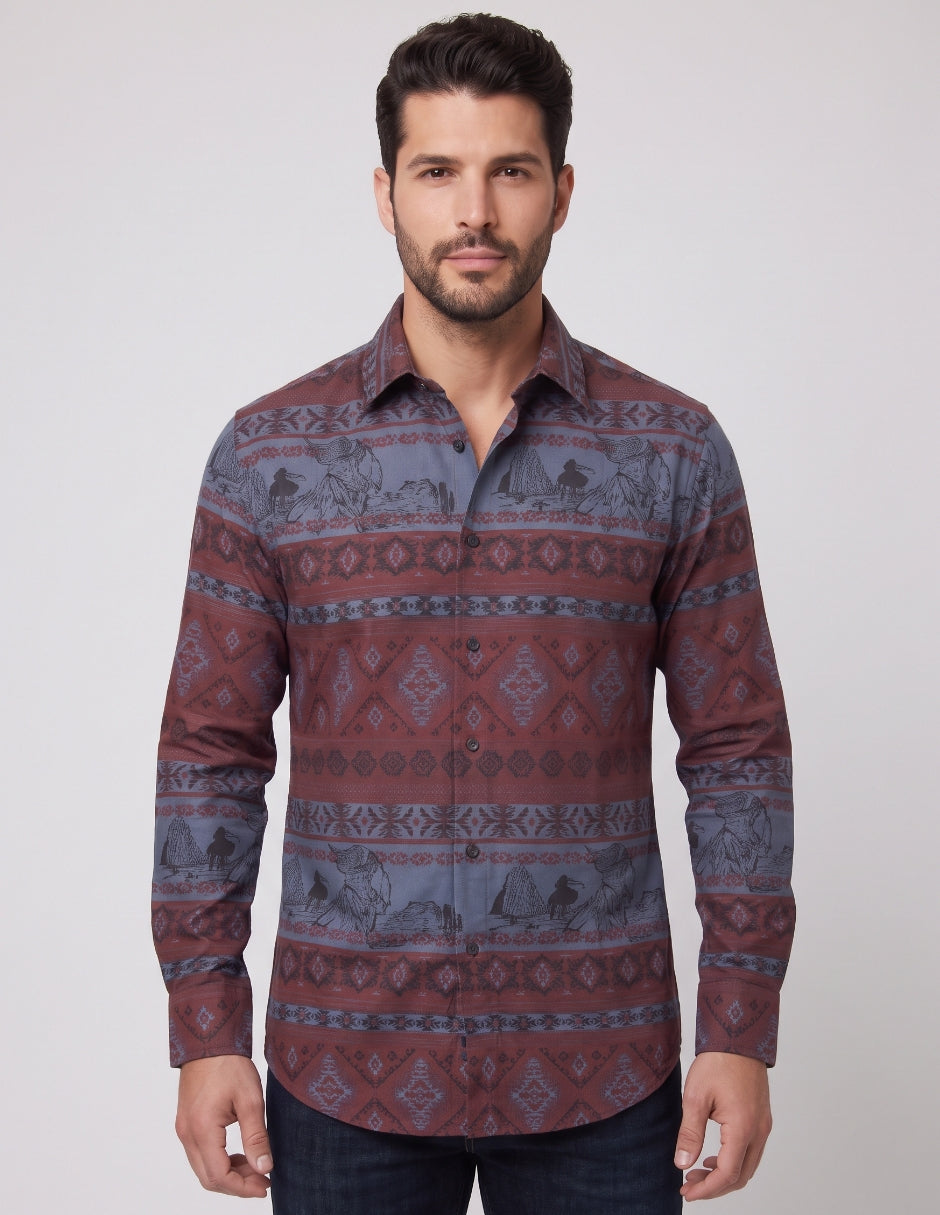 Camisa Estampado Étnico
