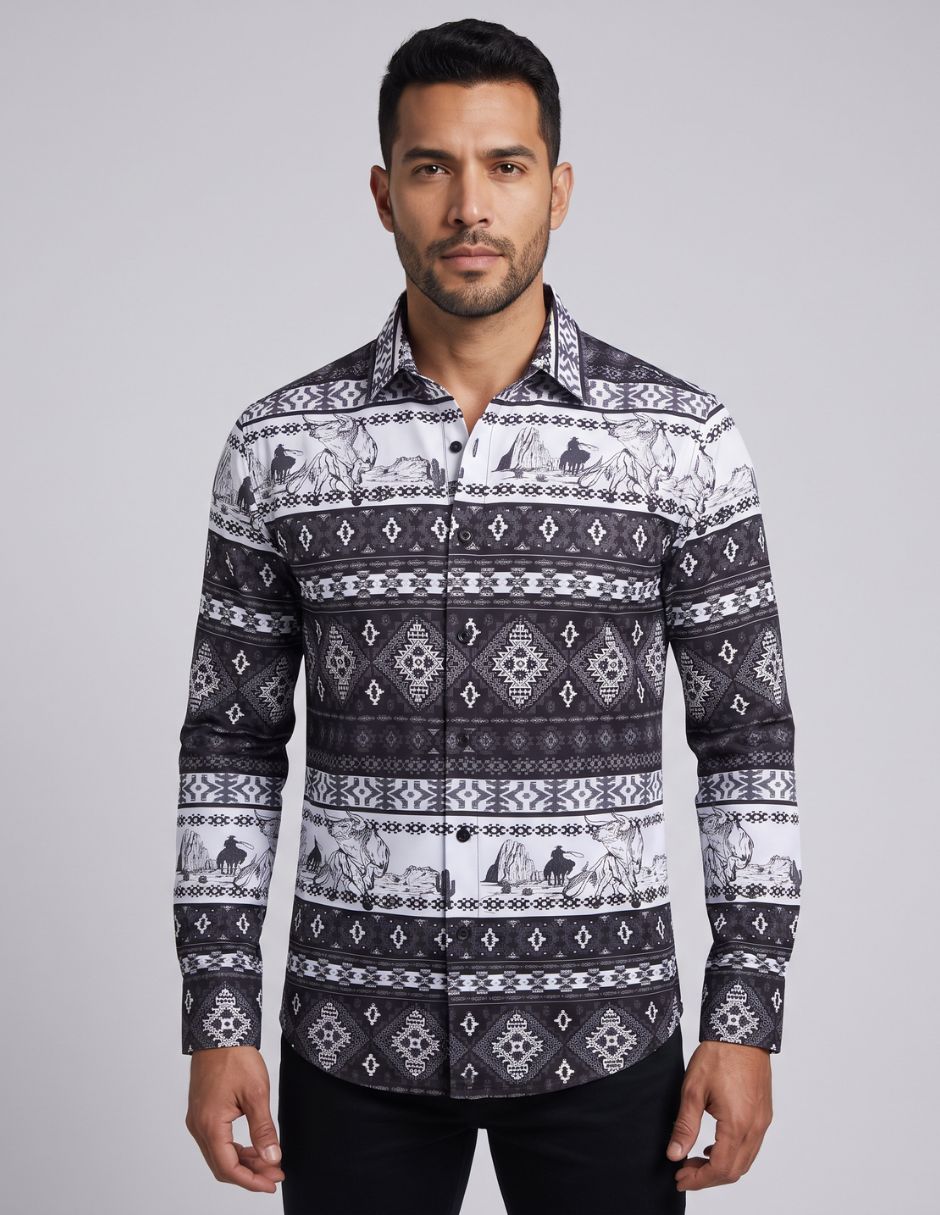 Camisa Estampado Étnico