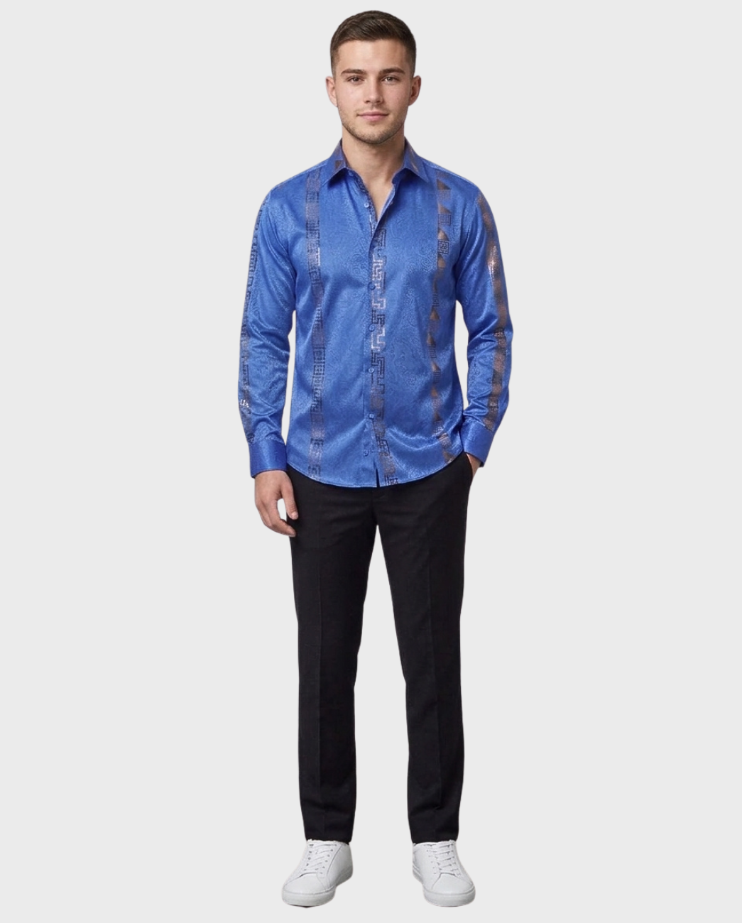 Camisa Trama Texturizada Zafiro