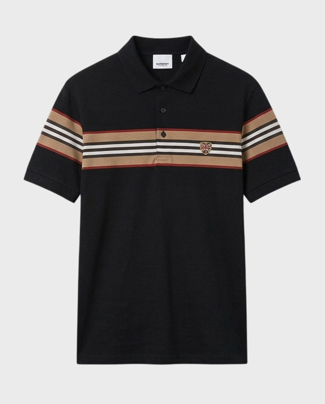 Playera Polo Franjas Contraste