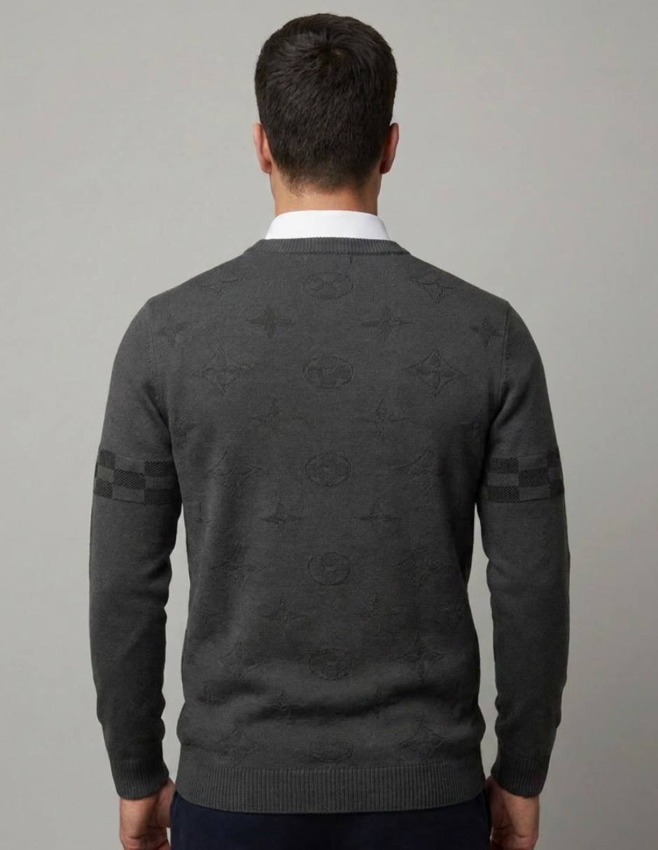Suéter Punto Jacquard Monograma