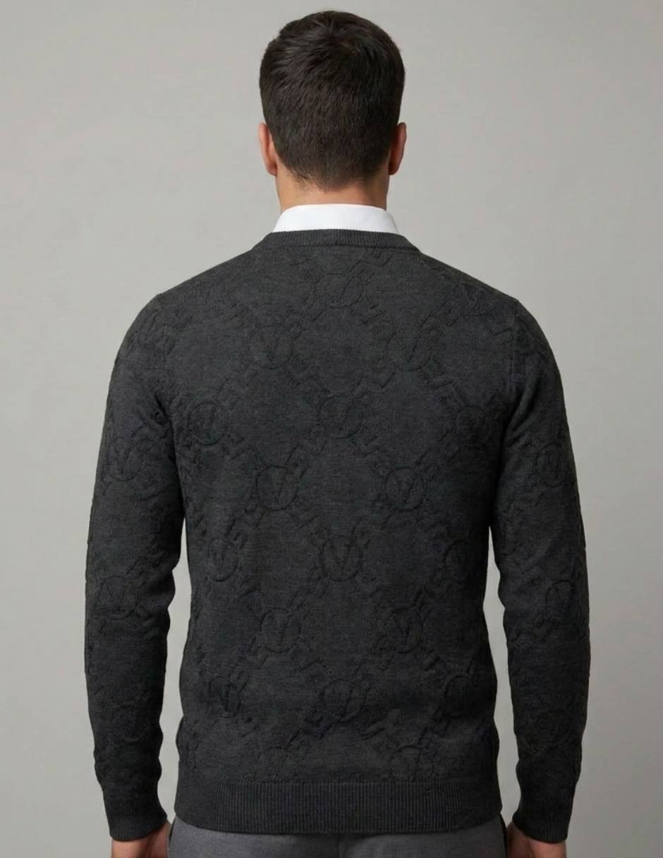Suéter Cuello Redondo Jacquard