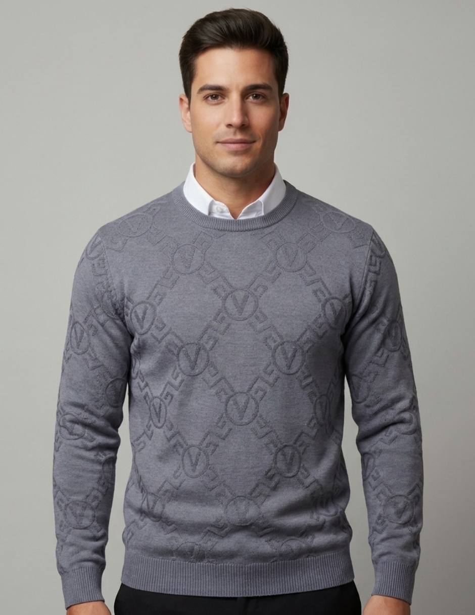Suéter Cuello Redondo Jacquard