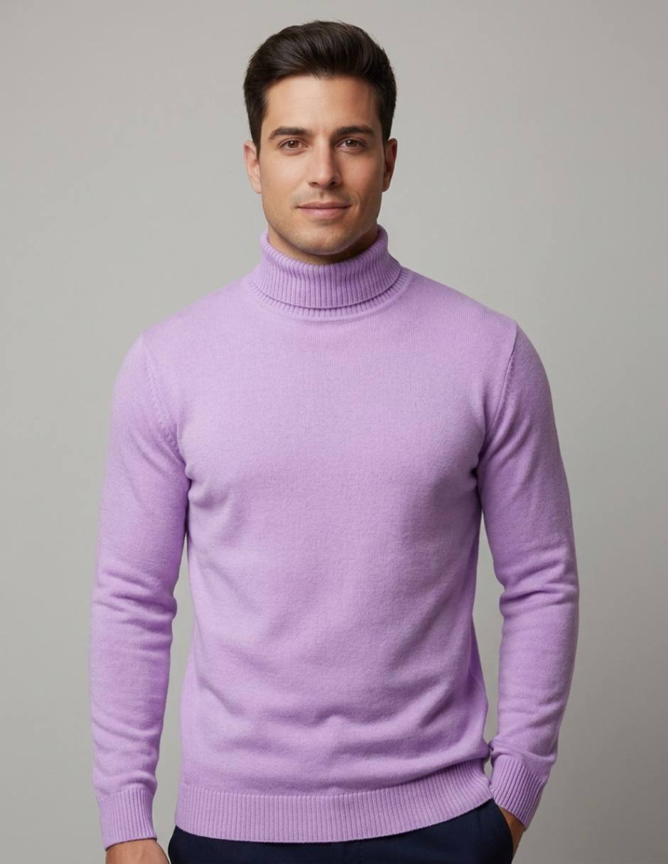 Suéter Regular Fit Cuello Alto