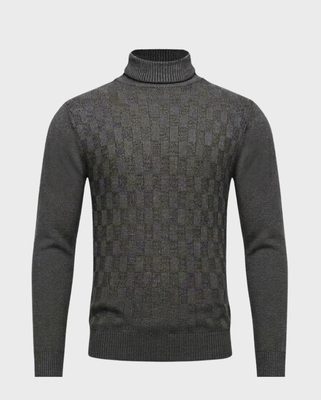 Suéter Punto Cuello Alto con Textura