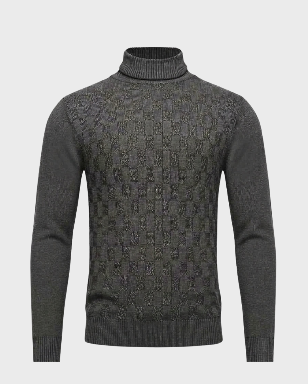 Suéter Punto Cuello Alto con Textura