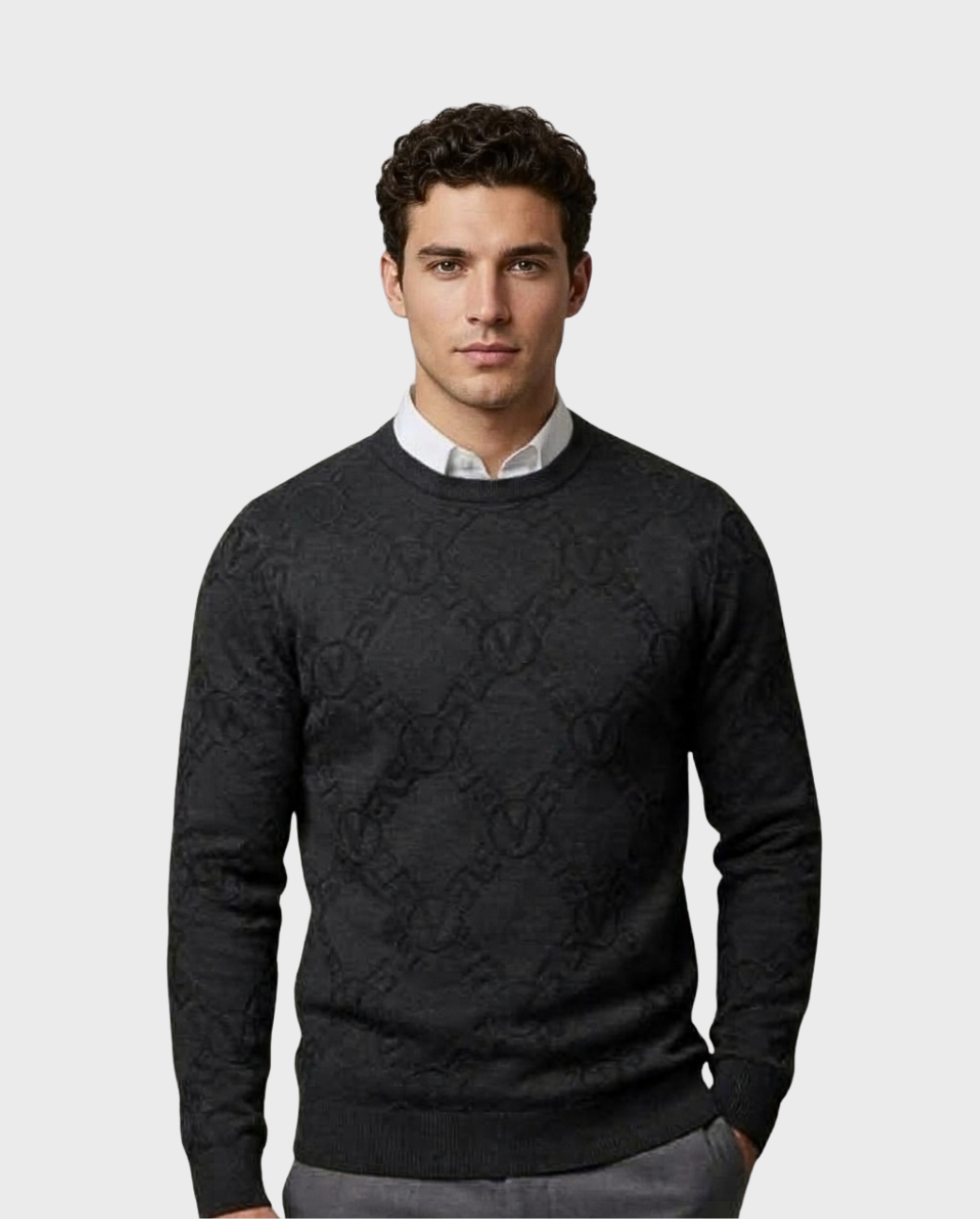 Suéter Cuello Redondo Jacquard