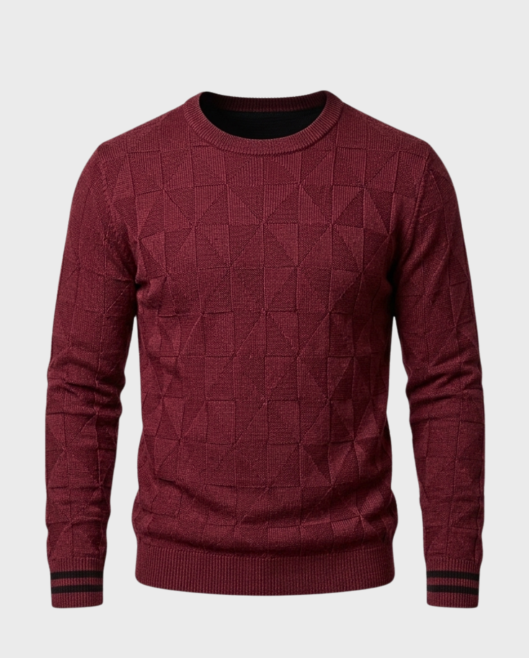 Suéter Burgundy Triángulos
