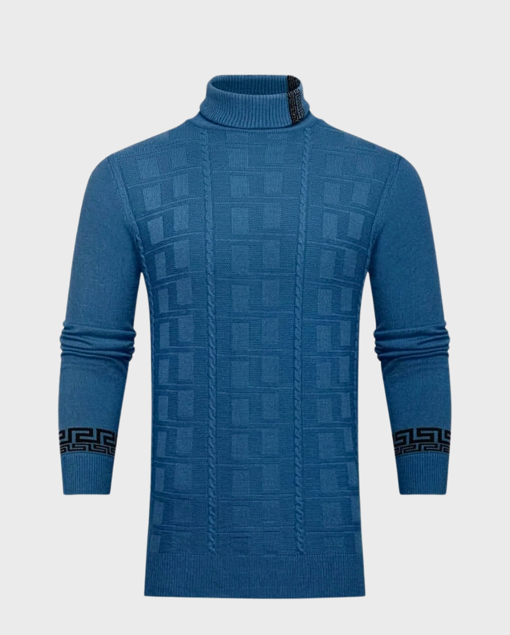 Suéter Turtleneck Trazos Geométricos