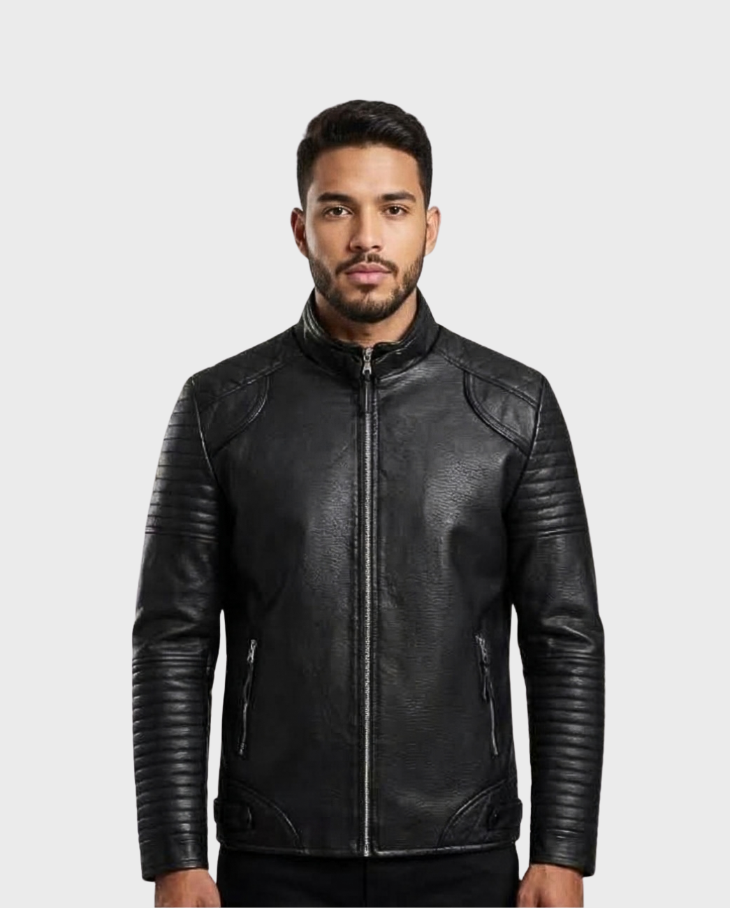 Chamarra Biker Fit Estructurada