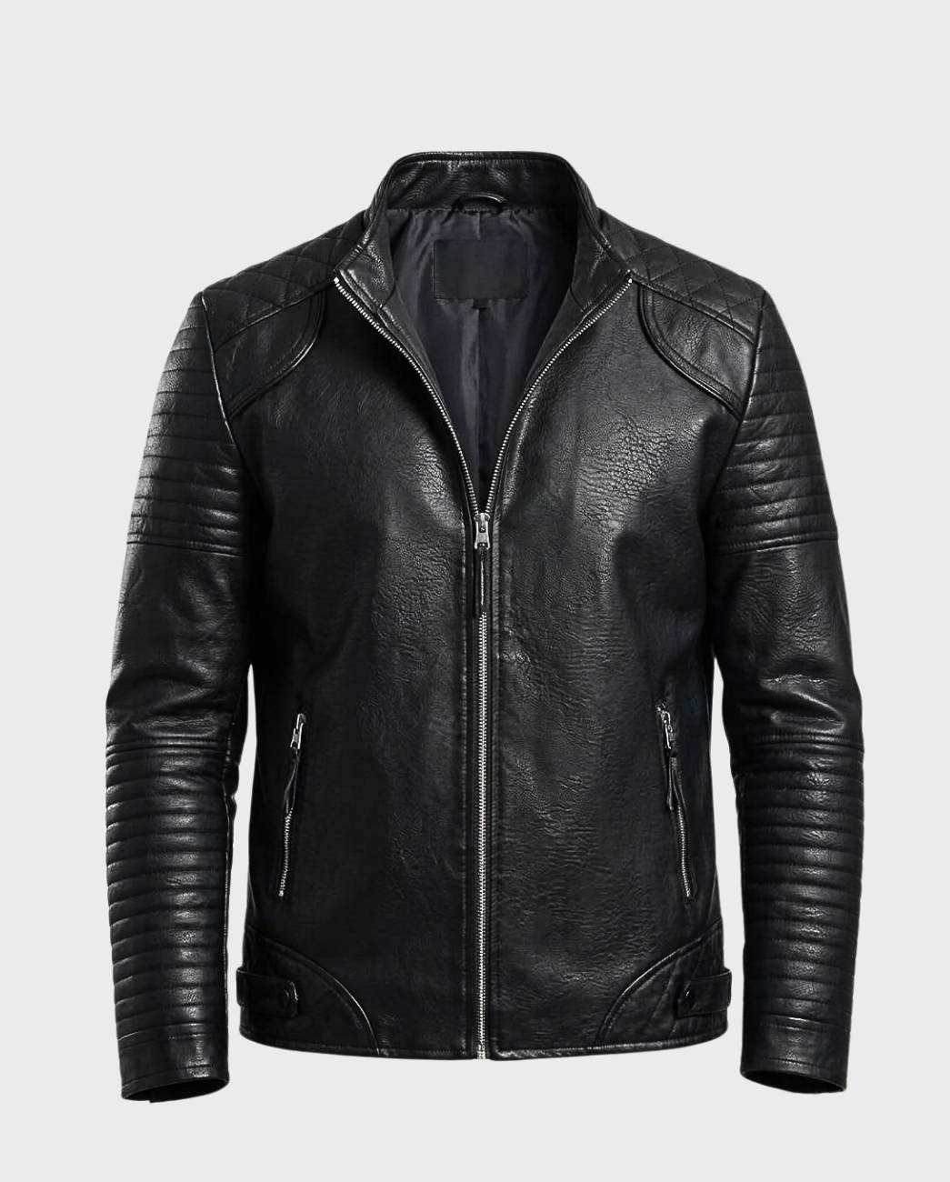 Chamarra Bomber Piel Acolchada