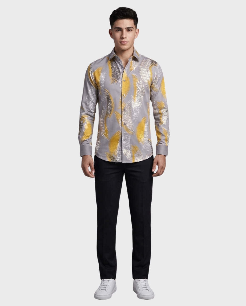 Camisa Fluida Detalles Metalizados