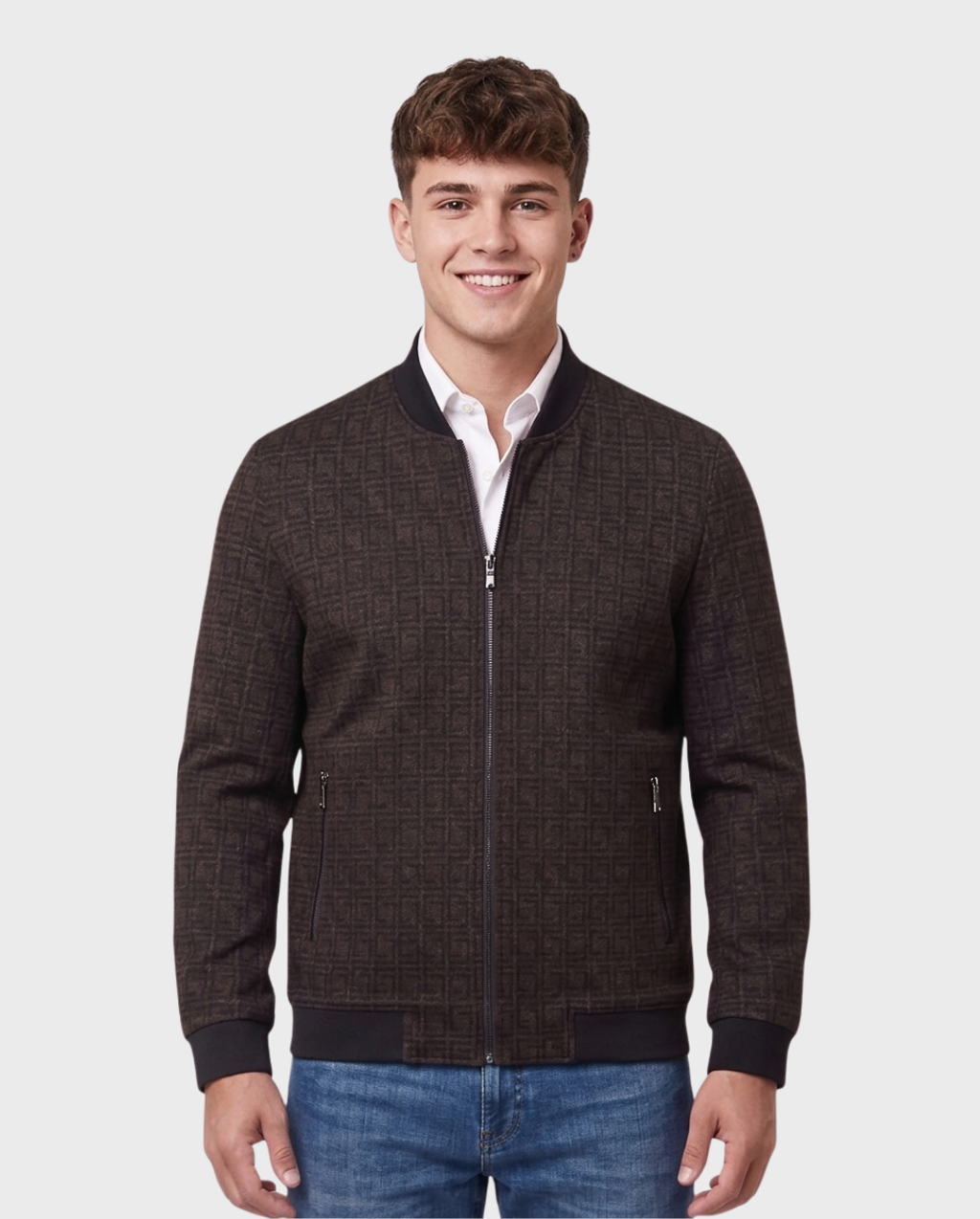 Chamarra Patterned Bomber