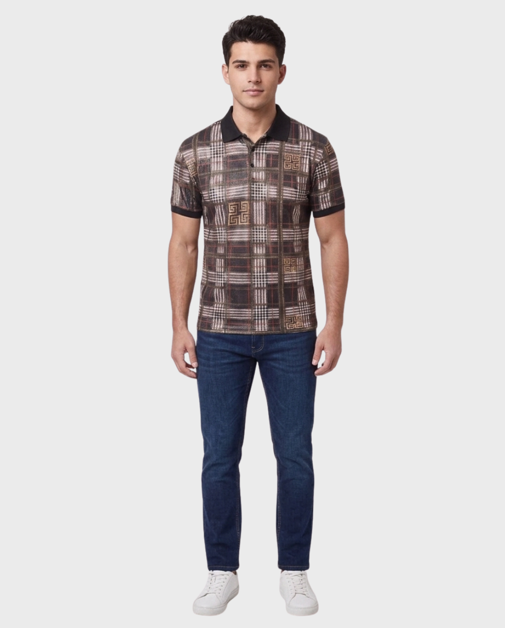 Polo Estampado Geométrico