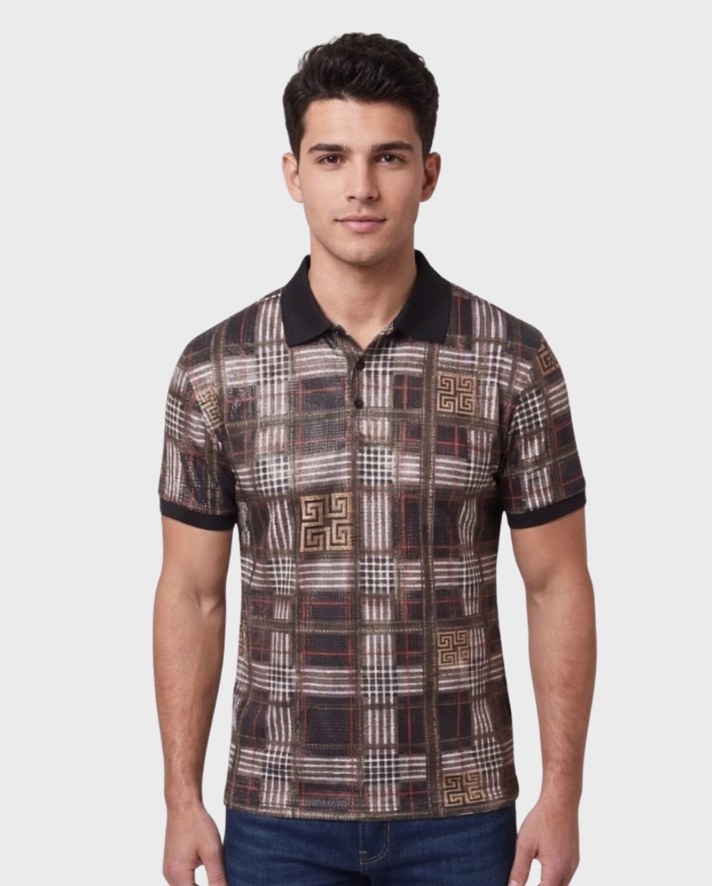 Polo Estampado Geométrico